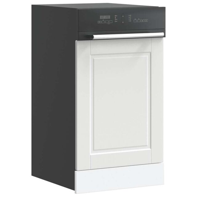 Berkfield Home Dishwasher Panel Porto White 45x1, 5x67 cm Engineered Wood - image 1