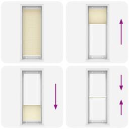 Berkfield Home Pleated Blind Cream 70x200 cm Fabric Width 69.4 cm Polyester - thumbnail 5