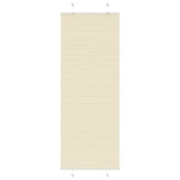 Berkfield Home Pleated Blind Cream 70x200 cm Fabric Width 69.4 cm Polyester - thumbnail 2