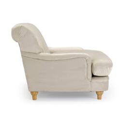 Lemon Pavilion Furniture Plumpton Chair - Velvet - L109 x W106 x H84 cm - Beige - thumbnail 2