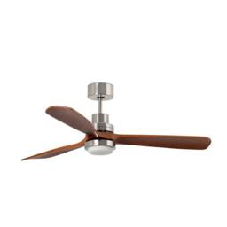 Netlighting Lantau Extra Large 3000K Led Matt Nickel DC Ceiling Fan 6 Speed in Grey - thumbnail 1