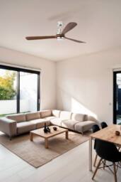 Netlighting Lantau Extra Large 3000K Led Matt Nickel DC Ceiling Fan 6 Speed in Grey - thumbnail 2