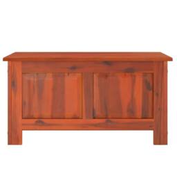 Berkfield Home Storage Chest with Lid Brown Solid Wood Acacia - thumbnail 4