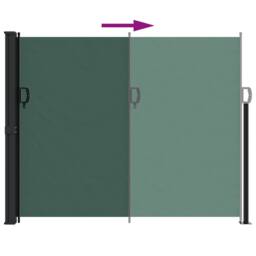 Berkfield Home Retractable Side Awning Dark Green 160x300 cm - thumbnail 5