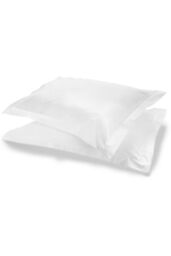 Appletree 'Premium 200TC Plain Dye' Hotel Quality 100% Percale Cotton Oxford Pillowcases (Pair) in White - Size: Standard Pillow Case - thumbnail 2