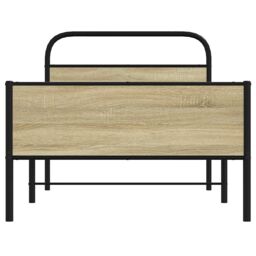 Berkfield Home Bed Frame without Mattress 90x190 cm Sonoma Oak Engineered Wood in Brown - thumbnail 5