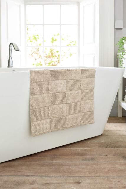 The Lyndon Company Egyptian Spa 1600gsm Cotton Bath Mat - Ultra Plush, Absorbent, Luxury Spa Feel - 55x85cm in Natural - image 1