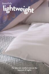 Slumberdown Cool Summer Nights 7.5 Tog Summer Duvet in White - Size: Single - thumbnail 3