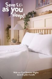 Slumberdown Cool Summer Nights 7.5 Tog Summer Duvet in White - Size: Single - thumbnail 5