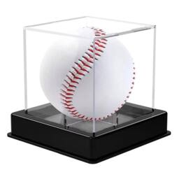 SPETLEK Acrylic Baseball Display Case Clear Storage Box Golf Tennis Ball - Size: Medium