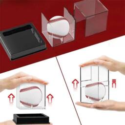 SPETLEK Acrylic Baseball Display Case Clear Storage Box Golf Tennis Ball - Size: Medium - thumbnail 5