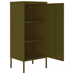 Berkfield Home Storage Cabinet Olive Green 42.5x35x101.5 cm Steel - thumbnail 6