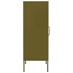 Berkfield Home Storage Cabinet Olive Green 42.5x35x101.5 cm Steel - thumbnail 4