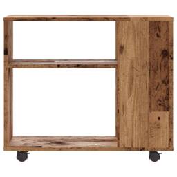 Berkfield Home Side Table Old Wood 70x35x55 cm Engineered Wood in Brown - Size: 70 x 35 x 55 cm - thumbnail 4