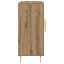 Berkfield Home Sideboard Artisan Oak 90x34x80 cm Engineered Wood in Brown - Size: 90 x 34 x 80 cm - thumbnail 7