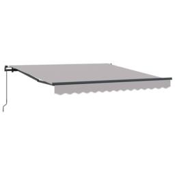 Berkfield Home Manual Retractable Awning Light Grey 300x250 cm - thumbnail 5
