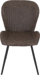 Seconique Quebec Straight Edge Dining Set in Dark Brown - thumbnail 8