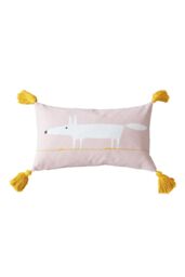 Scion 'Mr Fox Cotton' Cushion in Pink - Size: 30 cm x 50 cm