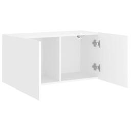 Berkfield Home TV Cabinet Wall-mounted White 80x30x41 cm - Size: 80 x 30 x 41 cm - thumbnail 5