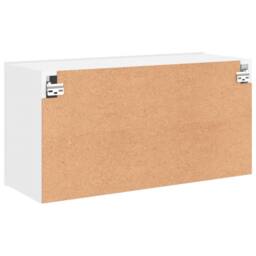 Berkfield Home TV Cabinet Wall-mounted White 80x30x41 cm - Size: 80 x 30 x 41 cm - thumbnail 8