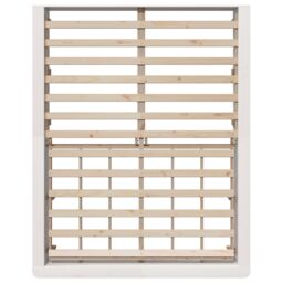 Berkfield Home Bed Frame with Lift-Up Storage - White, 150 x 200cm, Solid Pine in White - Size: 150 x 200 cm - thumbnail 8