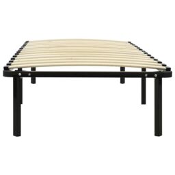 Berkfield Home Bed Frame without Mattress Black Metal 100x200 cm - thumbnail 3