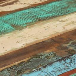 Berkfield Home Table Dining Table 82x80x76 cm Solid Reclaimed Wood - Size: 82 x 80 x 76 cm - thumbnail 5
