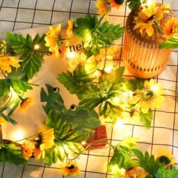 EONLION LED Solar Powered Sunflower in Yellow - Size: 100 cm - thumbnail 5