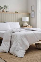 CHRISTY European Duck Feather & Down Filled All Season Duvet 10.5 Tog in White - Size: King - thumbnail 1