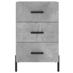 Berkfield Home Bedside Cabinet Concrete Grey 40x40x66 cm Engineered Wood - Size: 40 x 40 x 66 cm - thumbnail 5