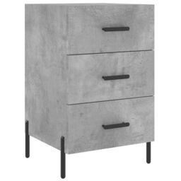 Berkfield Home Bedside Cabinet Concrete Grey 40x40x66 cm Engineered Wood - Size: 40 x 40 x 66 cm - thumbnail 2