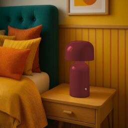 First Choice Lighting Christina - Red LED Rechargeable Touch Table Lamps Twin Pack - thumbnail 6