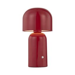 First Choice Lighting Christina - Red LED Rechargeable Touch Table Lamps Twin Pack - thumbnail 3