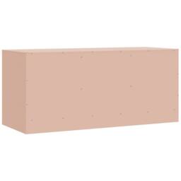 Berkfield Home TV Cabinet Pink 99x39x44 cm Steel - Size: 99 x 39 x 44 cm - thumbnail 9