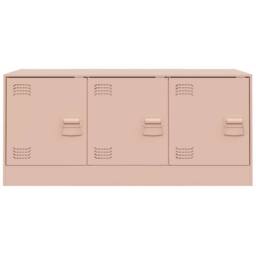 Berkfield Home TV Cabinet Pink 99x39x44 cm Steel - Size: 99 x 39 x 44 cm - thumbnail 6