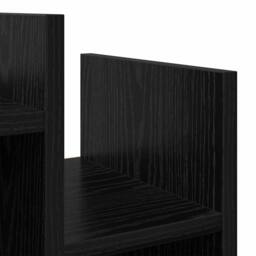 Berkfield Home Side Cabinet Black oak 60 x 26 x 60 cm Engineered wood - thumbnail 6