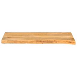 Berkfield Home Table Top Live Edge 90x40x3.8 cm Solid Wood Mango in Brown - thumbnail 1