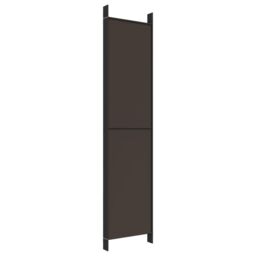 Berkfield Home 6-Panel Room Divider Brown 300x220 cm Fabric - thumbnail 6