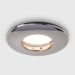 ValueLights Set of 4 Fire Rated IP65 Chrome Ceiling Lights with 5w LED Bulbs in Black - thumbnail 3