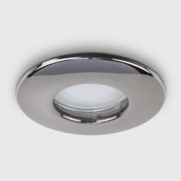 ValueLights Set of 4 Fire Rated IP65 Chrome Ceiling Lights with 5w LED Bulbs in Black - thumbnail 2