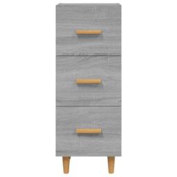 Berkfield Home Sideboard Grey Sonoma 34.5x34x90 cm Engineered Wood - thumbnail 5