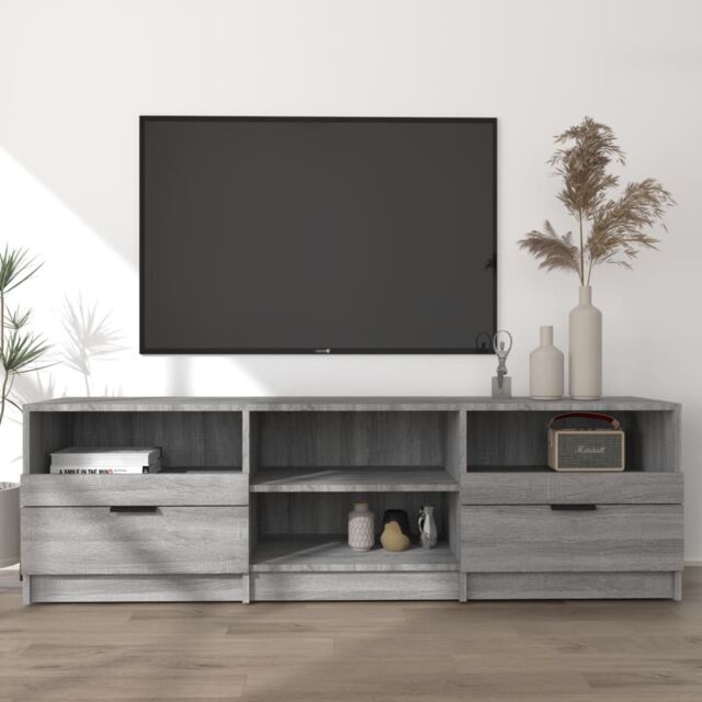 Berkfield Home TV Cabinet Grey Sonoma 150x33.5x45 cm Engineered Wood - image 1