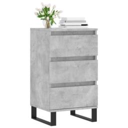 Berkfield Home Sideboard Concrete Grey 40x35x70 cm Engineered Wood - Size: 40 x 35 x 70 cm - thumbnail 3