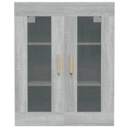 Berkfield Home Hanging Wall Cabinet Grey Sonoma 69.5x34x90 cm - thumbnail 3