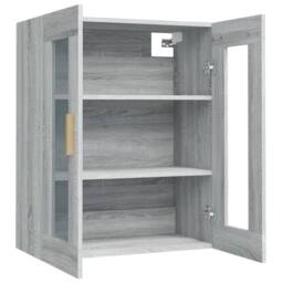 Berkfield Home Hanging Wall Cabinet Grey Sonoma 69.5x34x90 cm - thumbnail 5