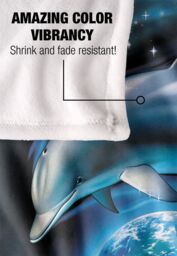 JQ Licensing Royce Mcclure Dolphin Planet Silky Touch Super Soft Throw Blanket 152 X 127 cm in White - thumbnail 4