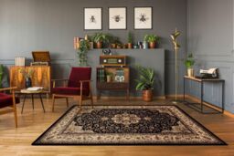 RugsX Royal Rug in Black - Size: 150 cm x 300 cm - thumbnail 4