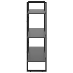 Berkfield Home Book Cabinet Grey 80x30x105 cm Engineered Wood - Size: 80 x 30 x 105 cm - thumbnail 4