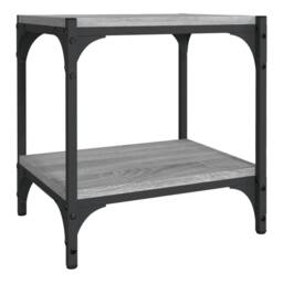 Berkfield Home TV Cabinet Grey Sonoma 40x33x41 cm Engineered Wood & Steel - Size: 40 x 33 x 41 cm