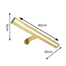 ValueLights Ryle Set of 2 Rechargeable Easy Fit Wall Touch Light Fittings in Gold - thumbnail 5